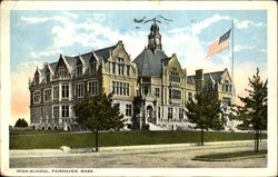 High School Fairhaven, MA Postcard Postcard