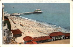 Beach And Ocean Scene Near Heinz Ocean Pier Postcard