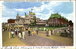 Marlborough-Blenheim Hotel And Boardwalk Postcard