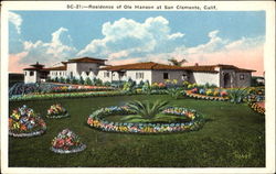 Residence Of Ole Hanson San Clemente, CA Postcard Postcard