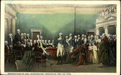 Resignation Of Gen. Washington Annapolis, MD Postcard Postcard