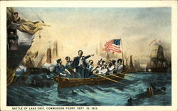 Battle Of Lake Erie Commodore Perry Postcard