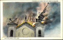 L'Incendie 29 Mars, 1922 Postcard