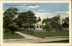 Haven Park And Porter Monument Postcard