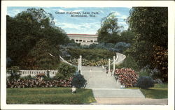 Grand Stairway, Lake Park Postcard