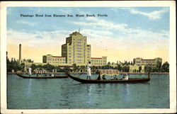 Flamingo Hotel From Biscayne Bay Postcard