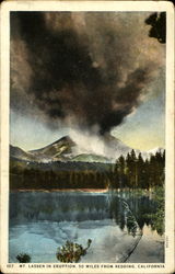 Mt. Lassen In Eruption Postcard