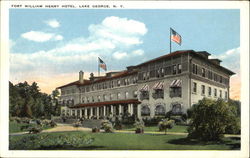 Fort William Henry Hotel Lake George, NY Postcard Postcard