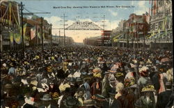 Mardi Gras Day New Orleans, LA Postcard Postcard