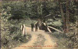 The Bridge Rocky River Glen New Milford, CT Postcard Postcard