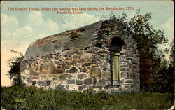 Old Powder House Fairfield, CT Postcard Postcard