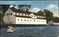 Yale Boat House Gales Ferry, CT Postcard Postcard