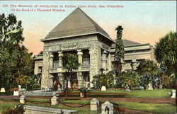 The Museum Of Antiquities In Golden Gate Park Postcard