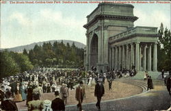 The Music Stand Golden Gate Park Postcard