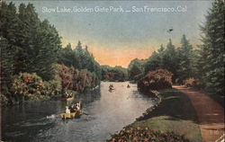 Stow Lake, Golden Gate Park Postcard