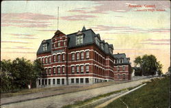 Ansonia High School Connecticut Postcard Postcard