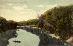 Naugatuck River Derby, CT Postcard Postcard