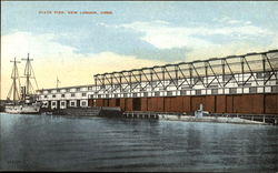 State Pier New London, CT Postcard Postcard