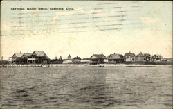 Saybrook Manor Beach Old Saybrook, CT Postcard Postcard