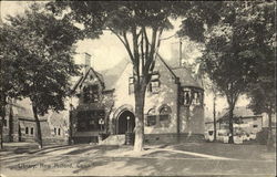 Library New Milford, CT Postcard Postcard