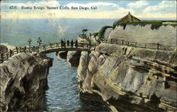 Rustic Bridge, Sunset Cliffs Postcard