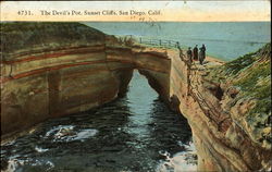 The Devil's Pot, Sunset Cliffs San Diego, CA Postcard Postcard