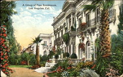 A Group Of Fine Residences Postcard