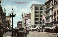 Broadway Near Sixth St. Los Angeles, CA Postcard Postcard