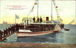 Glass Bottom Power Boat Empress Santa Catalina Island, CA Postcard Postcard