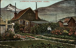 The Thriving Garden Scene Postcard