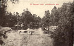 Ole Swimming Hole Columbiaville, MI Postcard Postcard