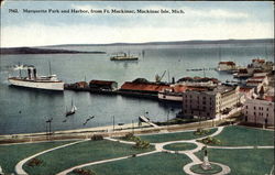 Marquette Park And Harbor Postcard