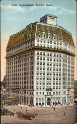 Hotel Ponchartrain, Cadillac Square Detroit, MI Postcard Postcard