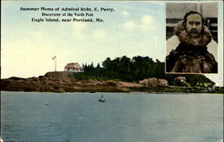 Summer Home Of Admiral Robt. E. Perry Postcard