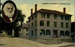 Longfellows Birthplace Portland, ME Postcard Postcard