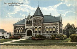 Lawrence Public Library Fairfield, ME Postcard Postcard