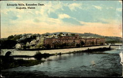 Edwards Mills Kennebec Dam Postcard