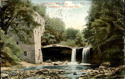 Lanterman's Falls And Mill Postcard