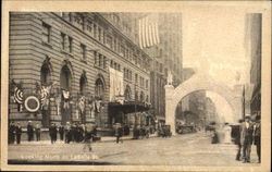 Looking North On Lasalle St Postcard