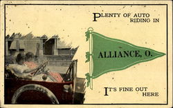 Plenty Of Auto Riding In Alliance Postcard