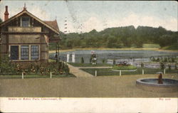 Scene In Eden Park Cincinnati, OH Postcard Postcard