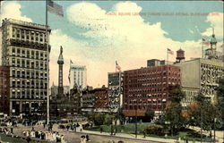 Public Square Looking Toward Euclid Avenue Postcard