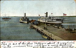 New Harbor Block Island, RI Postcard Postcard