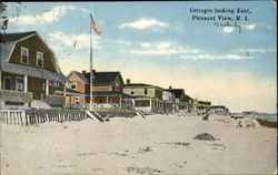 Cottages Looking East Postcard