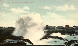 Spouting Rock Newport, RI Postcard Postcard