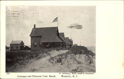 Gottages And Pleasant View Beach Westerly, RI Postcard Postcard