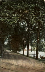 Driveway And River Scene Westerly, RI Postcard Postcard