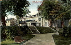 View In Park Westerly, RI Postcard Postcard