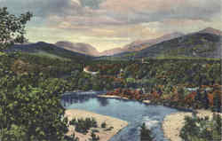 Franconia Notch And The Pemigew asset River White Mountains, NH Postcard Postcard