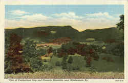 View of Cumberland Gap and Pinnacle Mountain Postcard